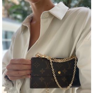 Louis Vuitton 1998 Monogram Wallet on Chain